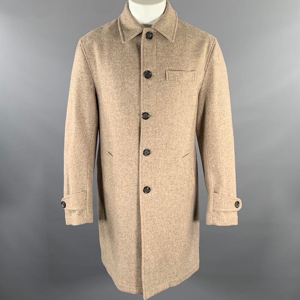 OLIVER SPENCER Size M Brown Wool Car Coat